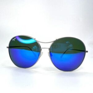 Maui Jim Opihi Sunglasses MJ547-11B Silver Round Womens round 61[]15 145 mm